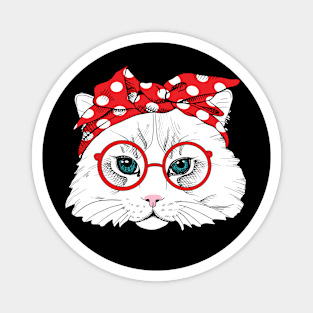 Bandana Cat Lover Magnet